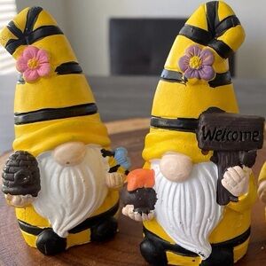 🍯 HONEY BEE CERAMIC GNOME 🍯